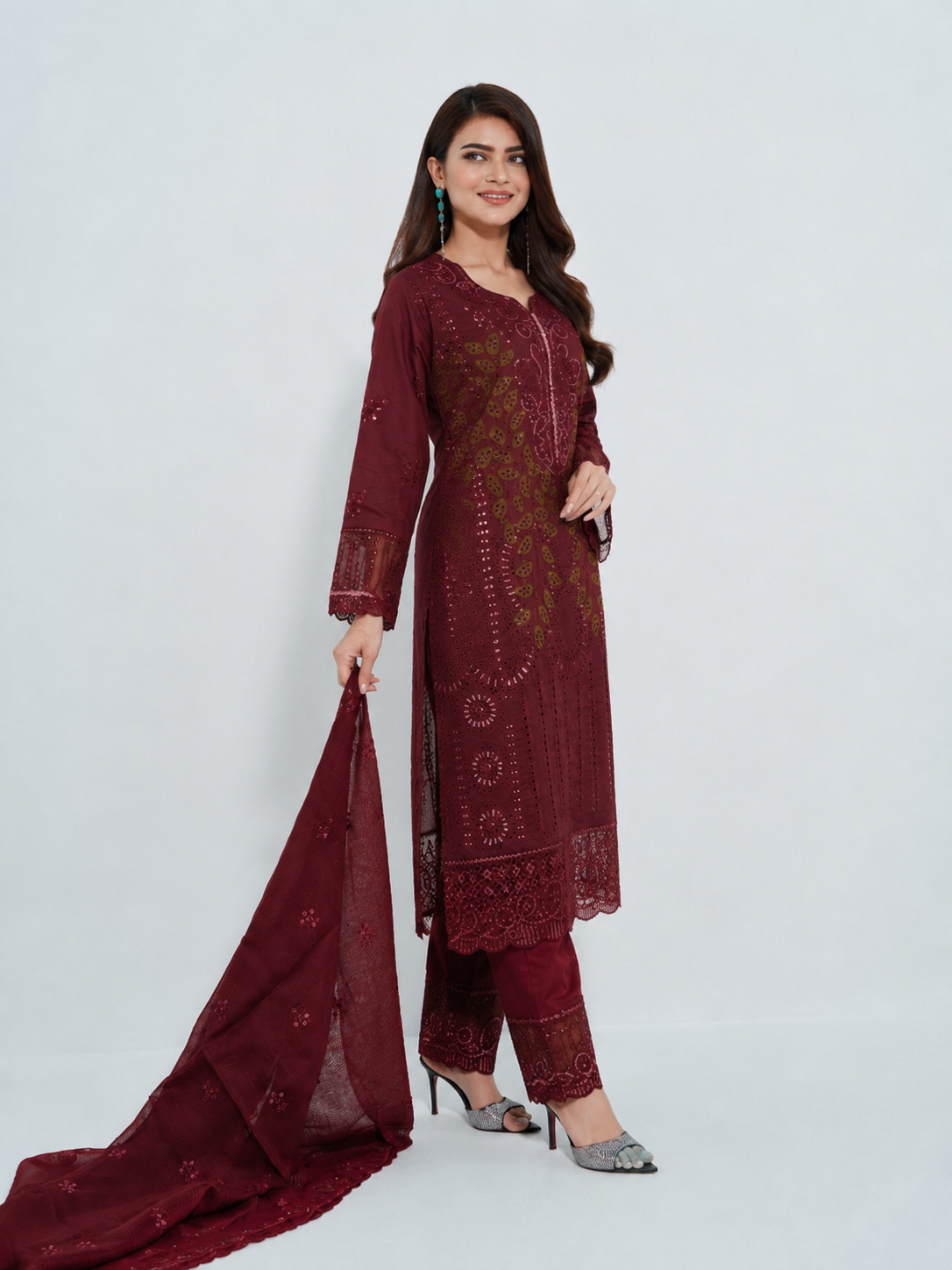 Crimson Grace - Women's Floral 3 Piece Suit (Stitched)