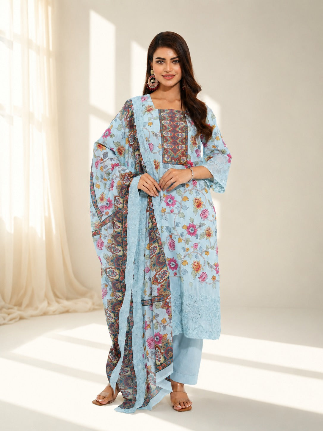 Floral Mist - Women’s Floral 3-Piece Suit