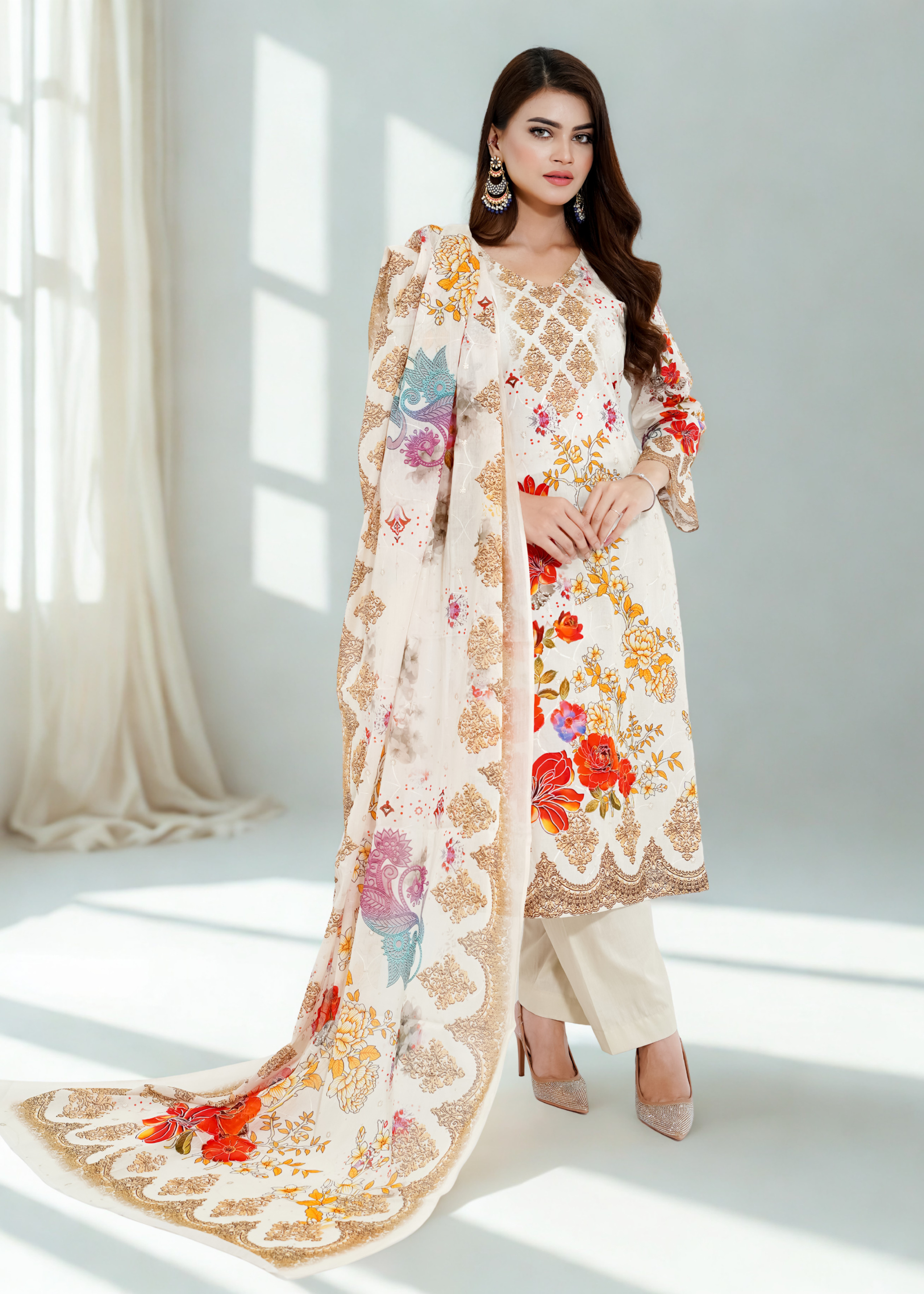 Pearl - Women’s Floral 3-Piece Suit